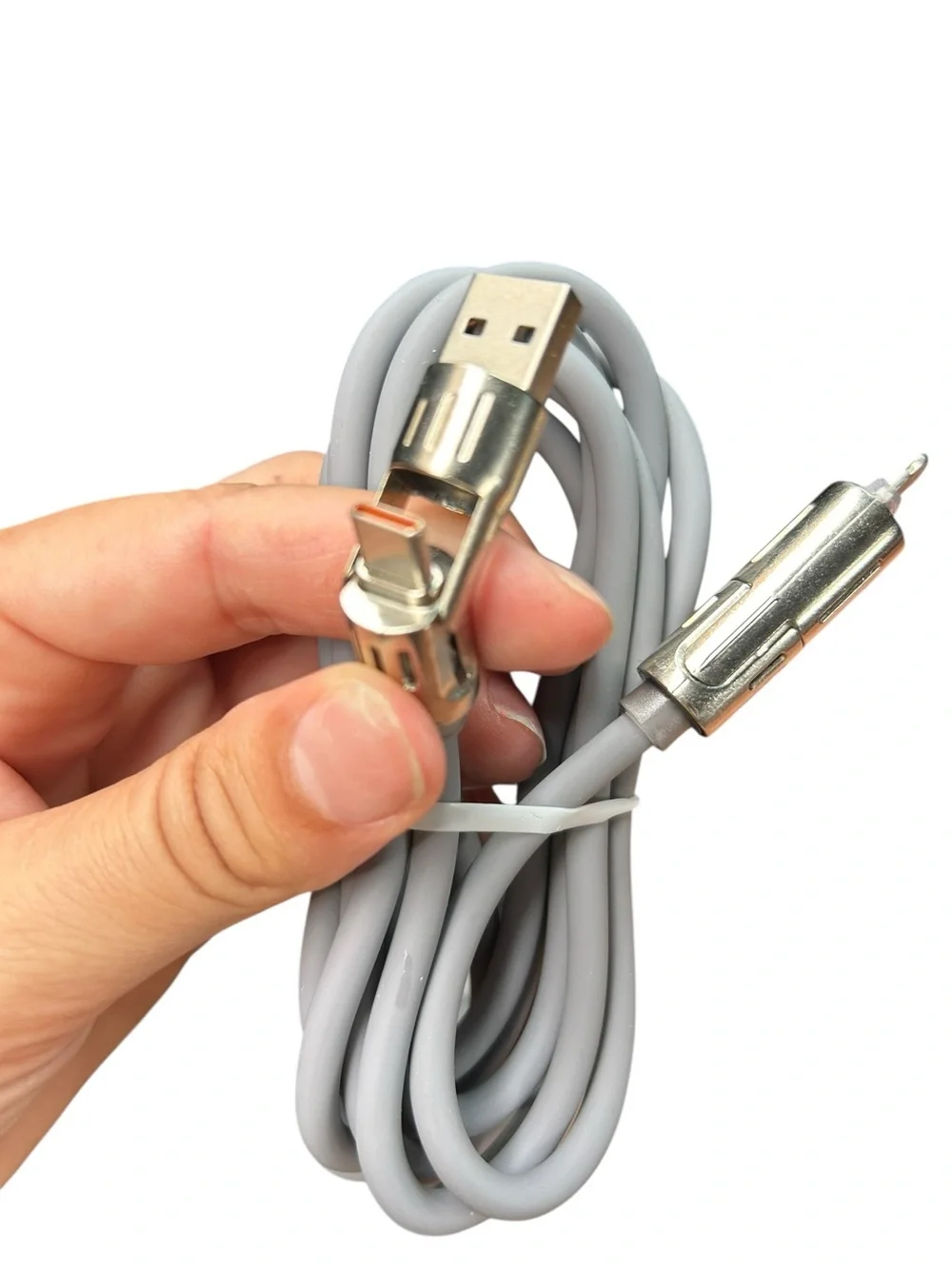 NEW 240W 2-in-2 Fast Data Cable Gray USB Charging Cable High Speed ⚡️